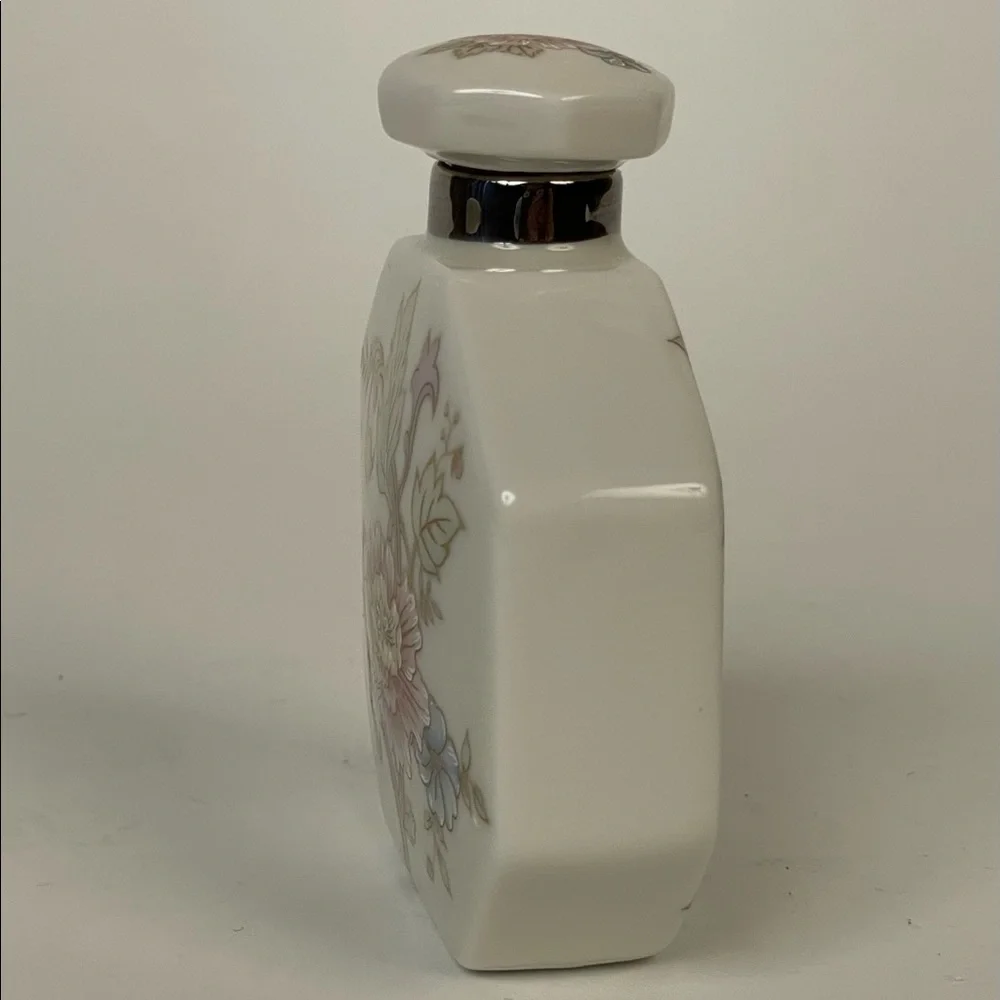 Decorative stoppered ceramic bottled.